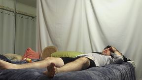 stepmom gives stepson the wrong and helps him cum