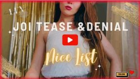 Santa’s Nice List Christmas Gooner Edging JOI - 554