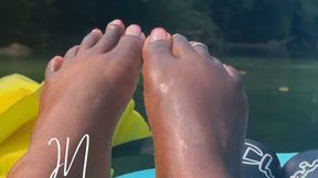Pink French Tips On The River