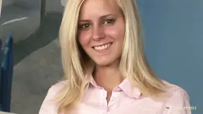 The blonde loves to spend hours on a hard dick before she swallows the cum