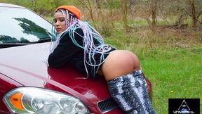 Country Roads: Bare Bottom Belt Whipping - MP4 720x480