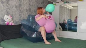 Stuffing and Balloon Popping: Sabina Inflates and Pops with Sharp Nails