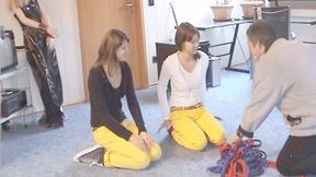 Sara & Anna - First time bondage