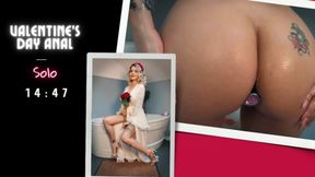 Valentine's Day Anal GFE, Bath, Blowjob with Dildo, Asking for Cumshot