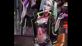 Huge-Tit Gothic Girl's Breast Expansion Lactation In 3D With Audio Boost
