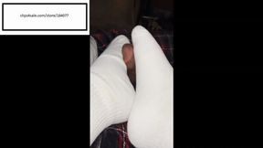 Delicious Hot Socks Stroking that itch