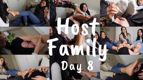 Host family - Day 8 - Extreme Humiliation - 3 Alpha girls and a beta boy - 6 stinky feet to taste - Aleska & Mariella & Cristina - FULL HD