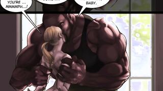 Lesson from the Neighbors pt. one - Desperate fiance getting oral sex tutorial from the Love Doctor a.k.a The Gigantic Penis