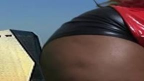 Giantess Walking Through Human Cities