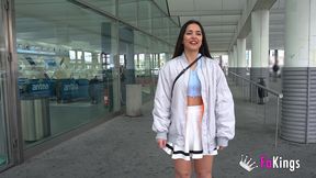 valencian tourist nuria millan checks on herself the best places for fucking at madrid!