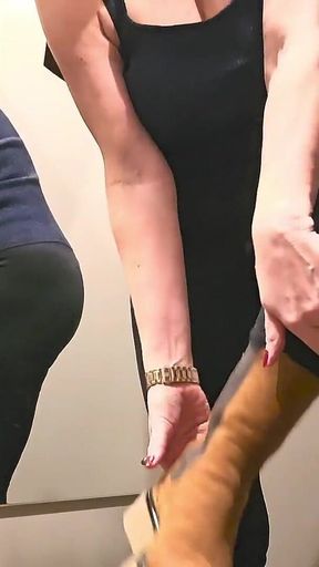 Discreet Masturbation in Changing Room