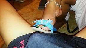 Sexy Black Lover Turns Me On By Watching Her Dangling Her Shoe