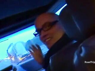 Angie, Anabel and Alicia in the van