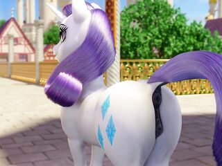human eating the pony