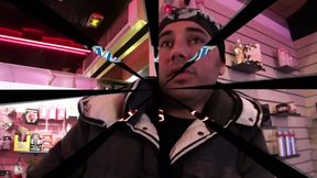 Slutty Amonde gets serviced in the sex store