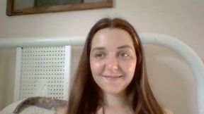 Brunette Enjoys Herself in Bed