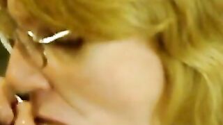 Mature Blonde Amateur Goes Deep at the Office