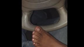 Poka's Just Too Good Ebony Footjob