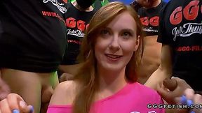 Linda Sweet's Backdoor Blowjob and Facial Gangbang