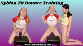 Screaming Orgasm - Sybian Tit Bounce Training - Sybian Orgasm for Sir - Master and Submissive - BDSM
