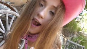 Naughty teen Audrey Hempburne hot porn video
