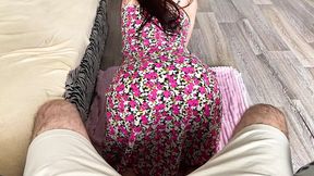 Stepdaughter Goes Deep on Stepfather's Gigantic Cock&#x1F346;