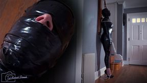 Claire Is Cocooned and Cumming as a Pussy on a Stick in Crushing Mummification with Claire Irons - 1080