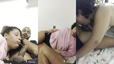 Rocky empurrou até eu engasgar e gozou na minha garganta