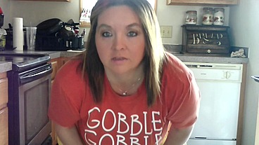 Sexy BBW Thanksgiving Step-Mom Bakes Cookies