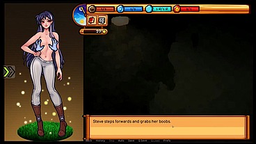 Raven's Quest [ HENTAI game ] Ep.3 cumshot on her shoes !