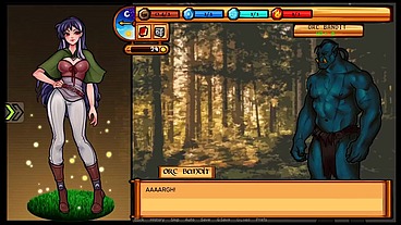 Raven's Quest [ HENTAI game ] Ep.3 cumshot on her shoes !