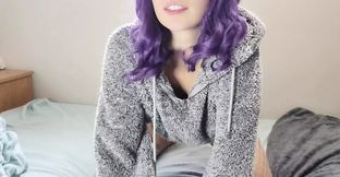 fucking my toy in fuzzy jacket