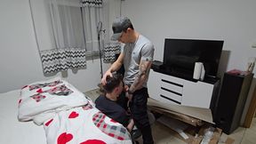 It Ended with a Hot Bareback Fuck and Cum on the Twink´s Ass