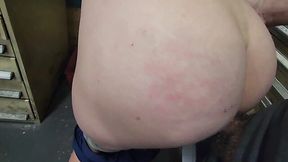 Teased and nailed by co-worker in the plant