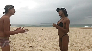 I Met This TS Hottie On The Beach