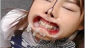 Kinky Asian bondage with young s covered in cum