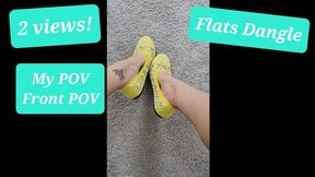 Yellow Flats Dangling by myprettyfeet8