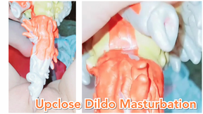 Upclose Dildo Masturbation