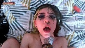 Emo Babe Kit Kross Fucked, Sucked, and Worshiped – Rough Sex, Pussy Eating, Blowjob, Foot Smelling Handjob