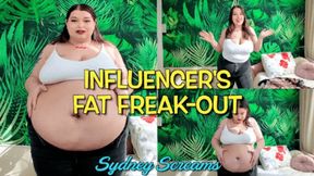 Influencer's Fat Freak-Out - Plus Size Fashion Influencer Sydney Screams Has a Gassy Belly That Turns Into Rapid Belly Expansion & Weight Gain - Gaining Weight, Growth Fetish, Expansion, Fat - HD 720 MP4