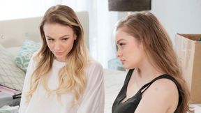 Spicy babes Mary Moody and Naomi Swann enjoy lesbian games