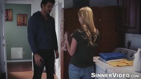 Gorgeous Casey Calvert moaned hard in a pussy licking and banging session with muscular Damon Dice
