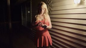Just smoking outside