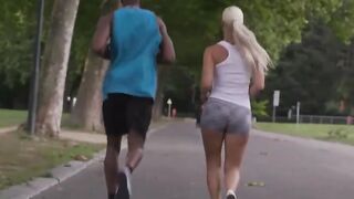 Instructor has a huge african penis for Blanche Bradburry