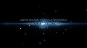 231lb BLUE BLOCK HEELS COCK & BALLS CRUSH 1