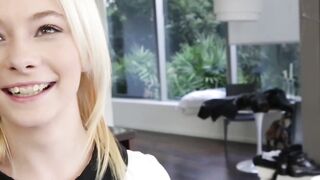 Petite and kinky teen Maddy Rose fucked hardcore missionary