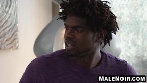 MaleNoir.com - Ripped Jake Waters' back rub leads to intense anal