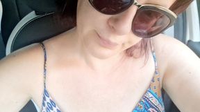 Riding in sandals and pedal pumping revving hardcore - Red chanel nail polish on toenails 1080HD