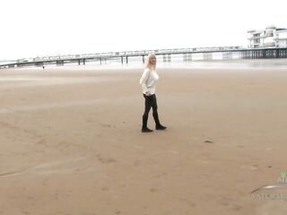 Bushy mother I'd like to fuck Vanessa J – large melons go for a walk