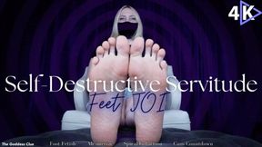 Self-Destructive Servitude Feet JOI - 4K - The Goddess Clue, Reprogrammed Into A Blank, Broken, Mindless Foot Slave, Foot Fetish, Mental Manipulation, Mesmerize, Spiral Induction, Foot Slave Training and Cum Countdown
